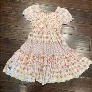 Matilda Jane play Enchanted Twirl Dress Size 8 there is a whole in this dress